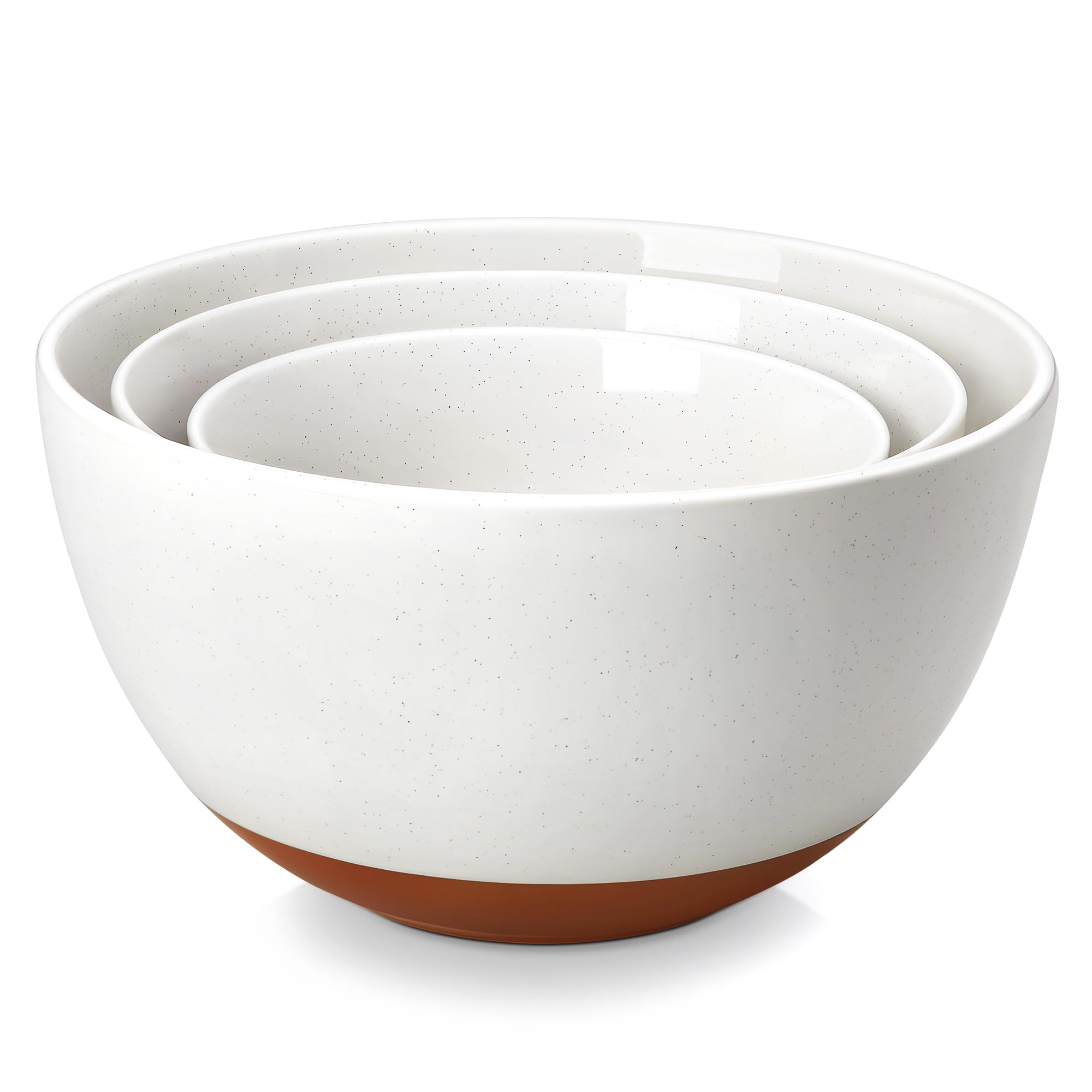 Malacasa Tara ceramic nesting bowls set saves kitchen space
