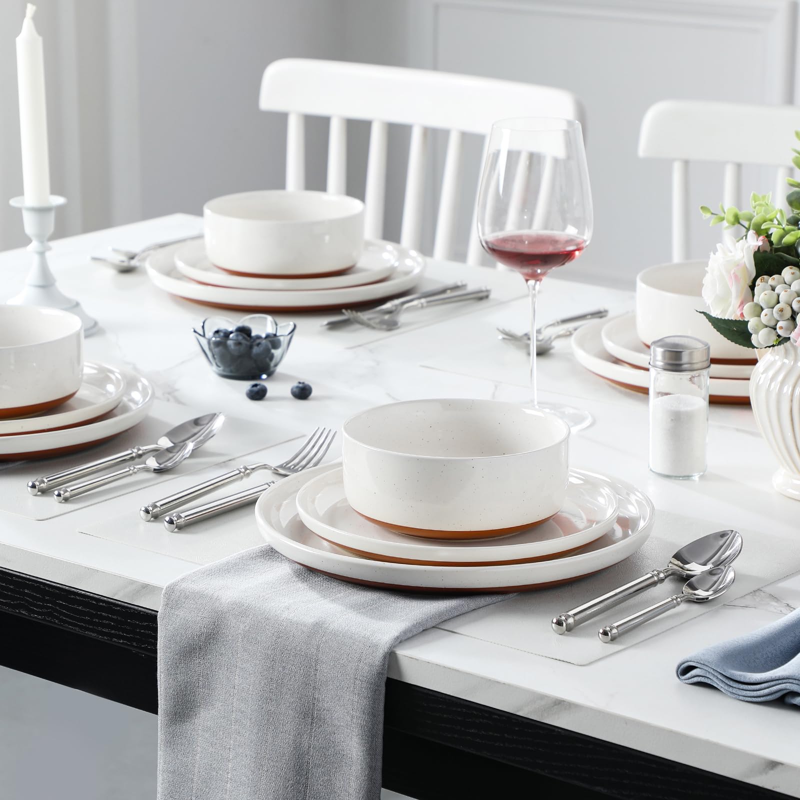 MALACASA Tara clay color block design close-up, blends craft with modern style.