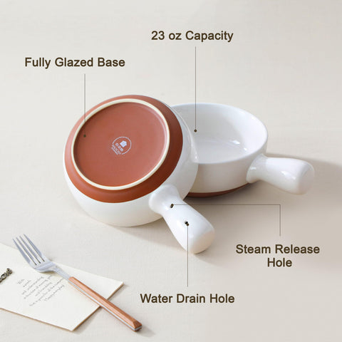Dishwasher-safe MALACASA TARA bowls for easy cleaning