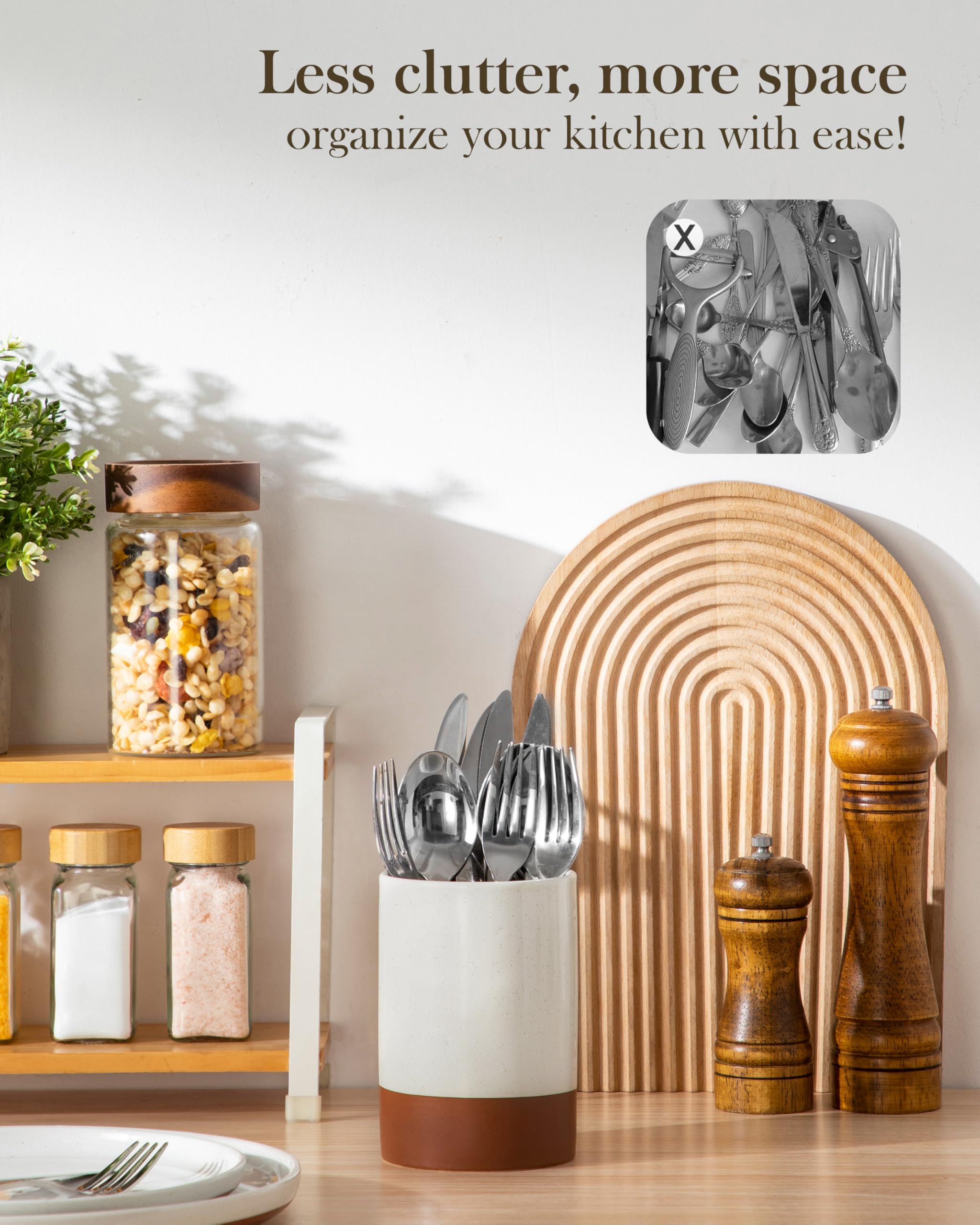 MALACASA Tara fits farmhouse, modern, and rustic kitchen styles