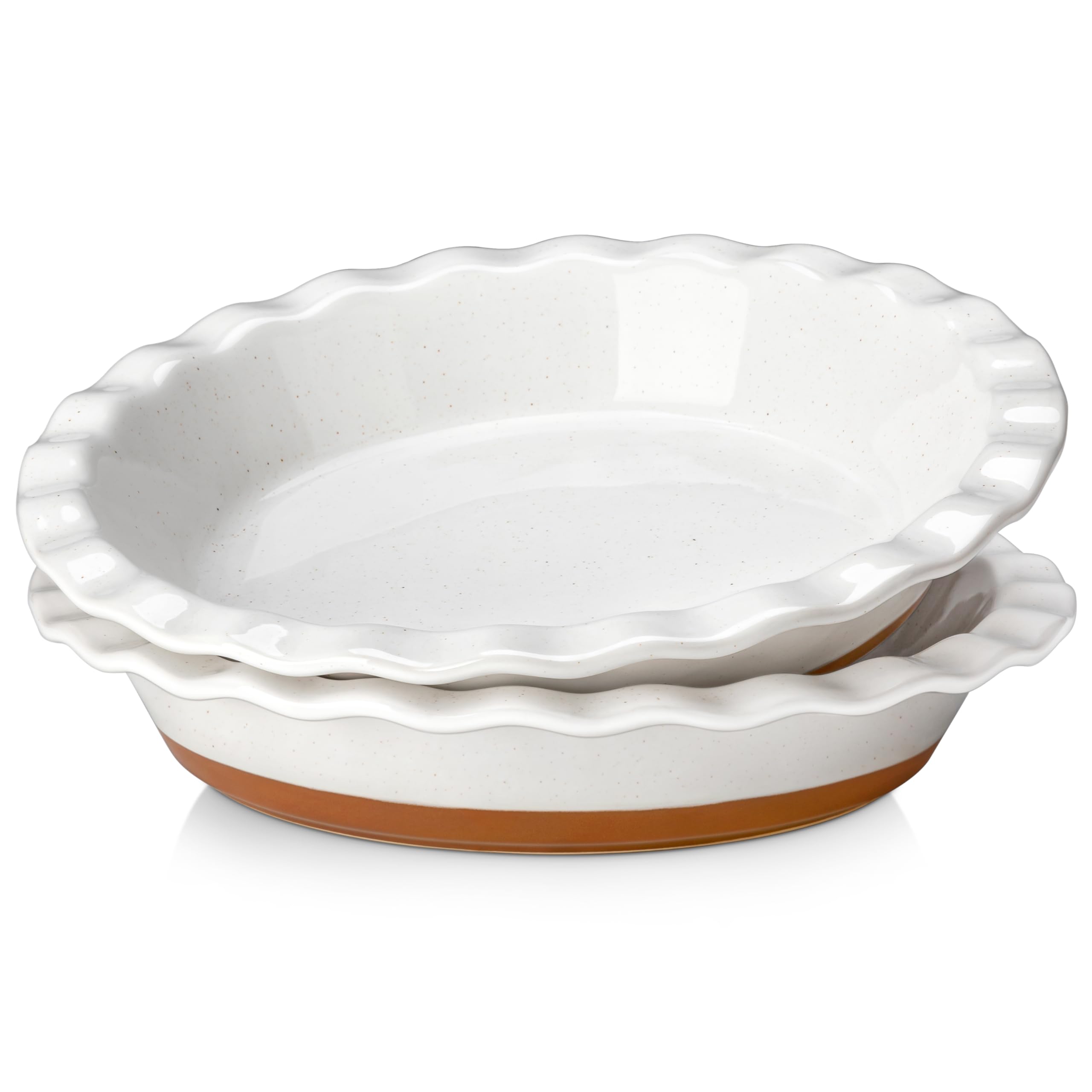 MALACASA Tara 9-inch pie pan interior view with easy release feature