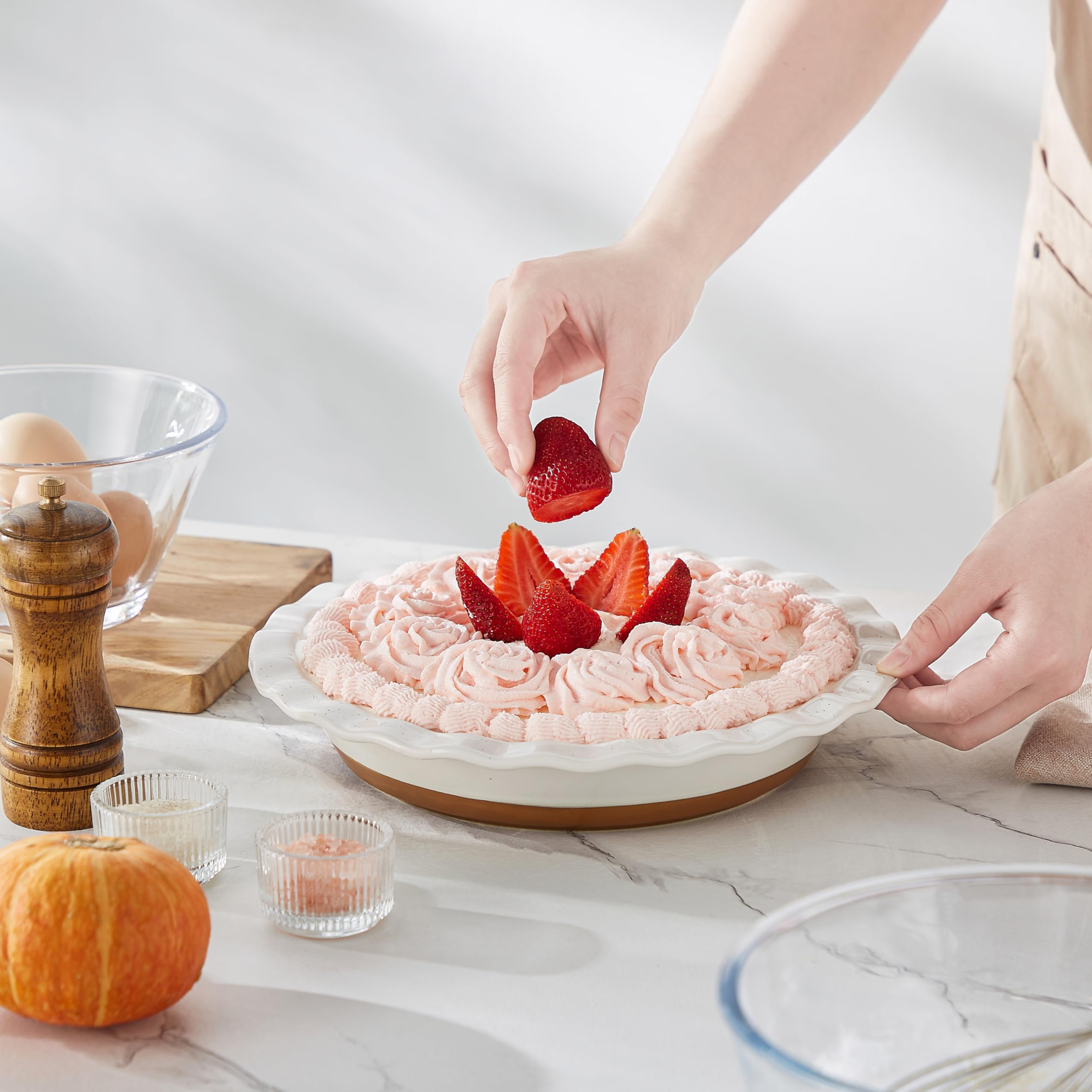 MALACASA Tara scratch-resistant stoneware withstands high oven temperatures