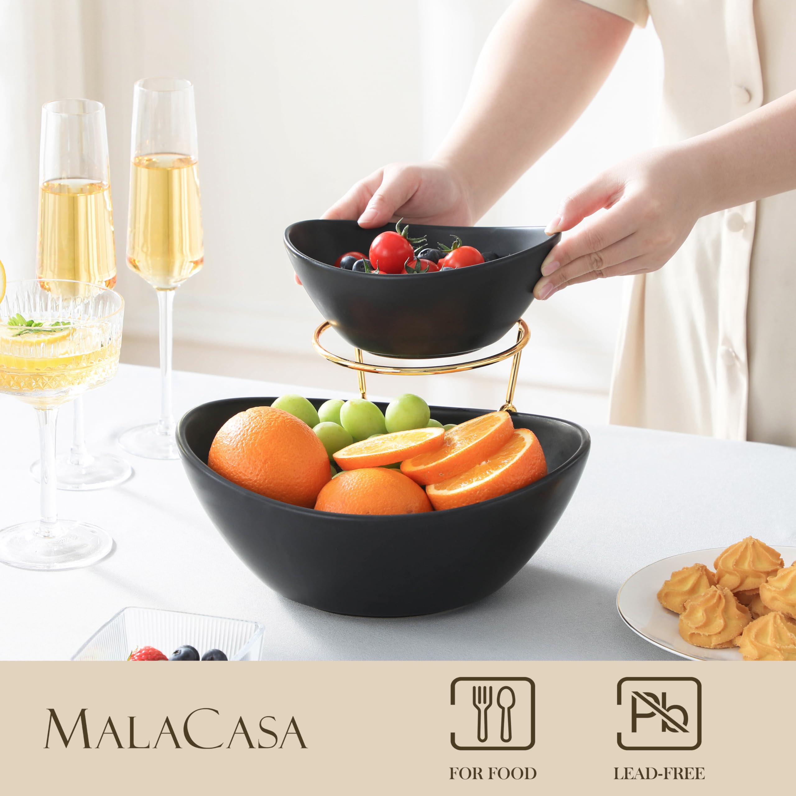 MALACASA upper dip bowl 20oz ideal for sauces and dressings at gatherings