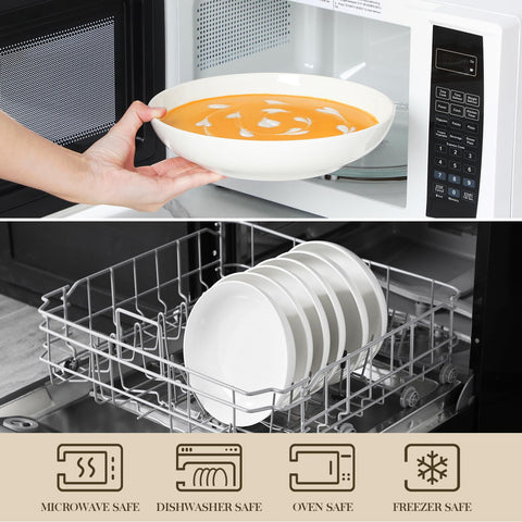 MALACASA wide shallow design for easy scooping and reduced spills.