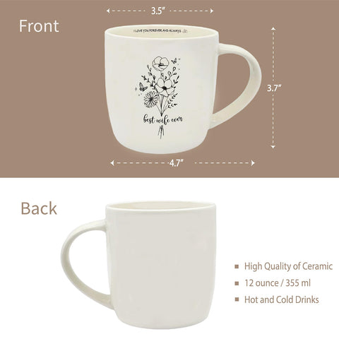 MALLAbyLAMMA Mug close-up showing glaze and printed sentiment for daily inspiration.