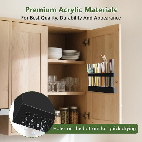 Malldii straw holder with split design, easy content visibility.
