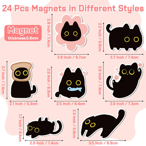 MALLMALL6 cat fridge magnet with drowsy expression creates cozy vibe and reminders