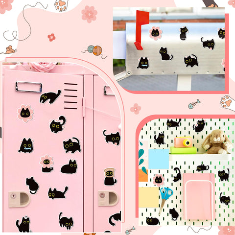 MALLMALL6 cat magnets varied expressions pack showcases diverse moods and collectability