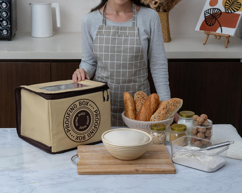 Mallroof Bread Proofing Box carry bag ready for home baking on the go.