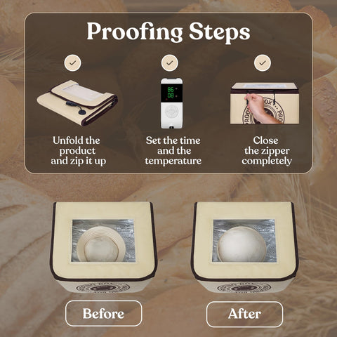Mallroof Bread Proofing Box set up for sourdough, yogurt, or kombucha projects.