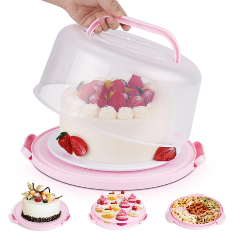 Mamajardin cake container base with 10-inch diameter for secure transport of cakes
