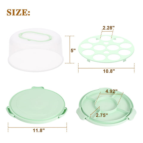 Mamajardin clear dome showcases decorated cakes while protecting them.