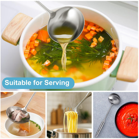 Mamajardin deep ladle bowl ideal for soups and sauces.