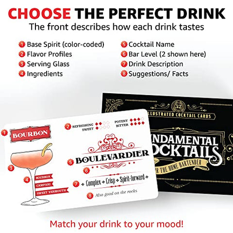Maneful Fundamental Cocktails illustrated instructions guide beginner and expert mixology sessions