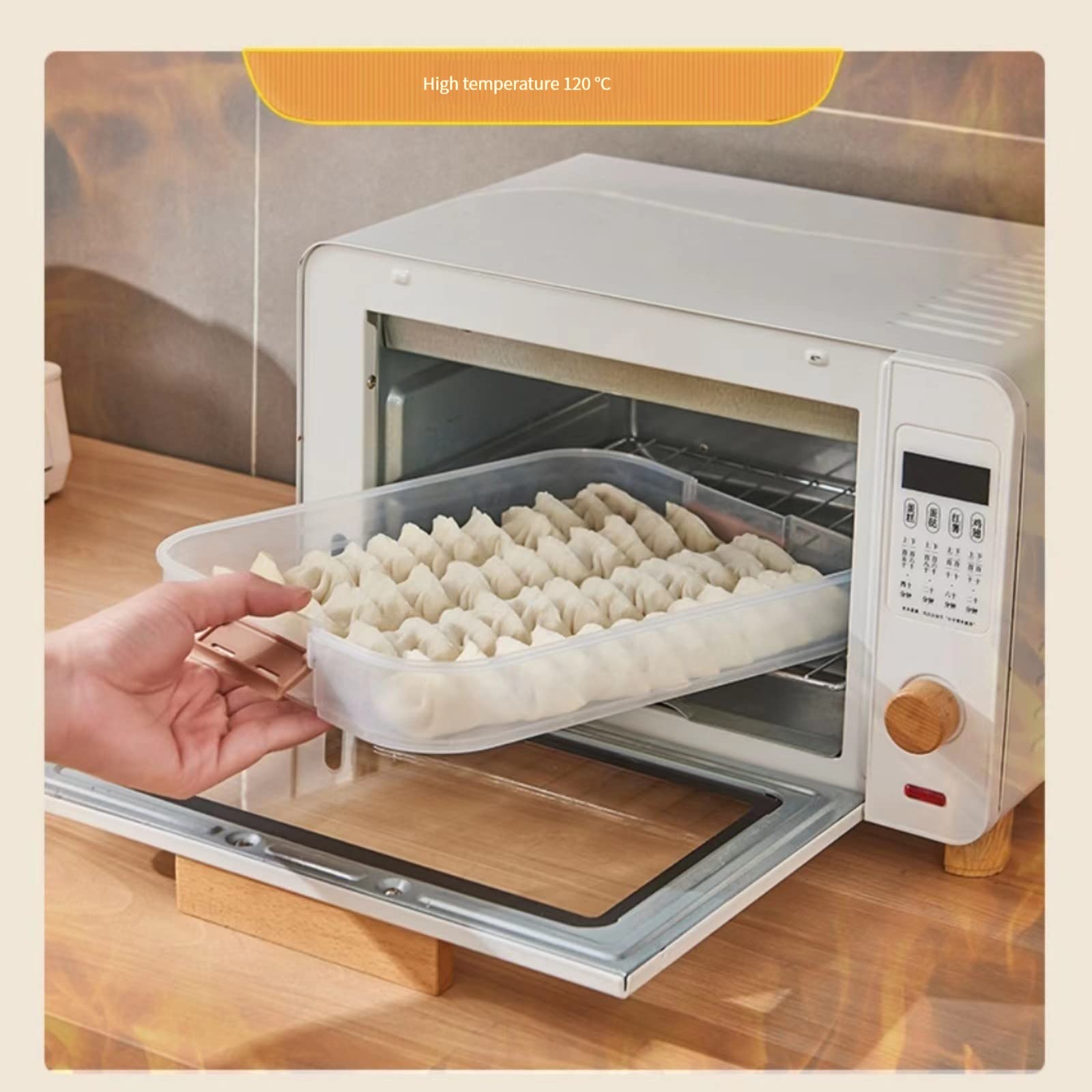 MANHONGYU airtight lid with handle maintains freshness and easy carrying.