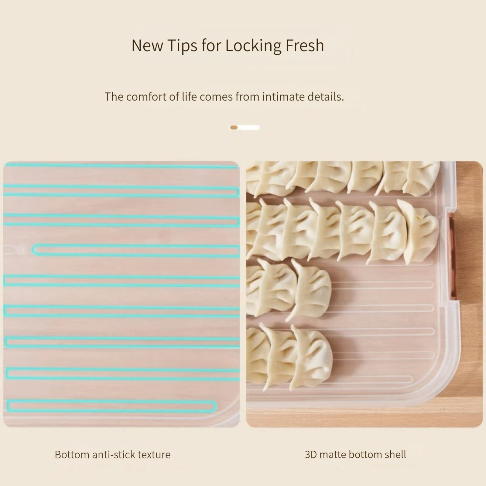 MANHONGYU cookie carrier with lid keeps cookies fresh during transport.