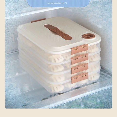 MANHONGYU fridge-friendly container fits neatly on shelves.