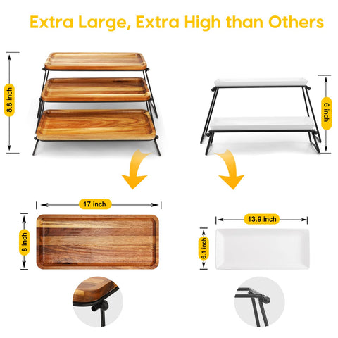 Manspdier wooden dinner centerpiece elevates tables at gatherings