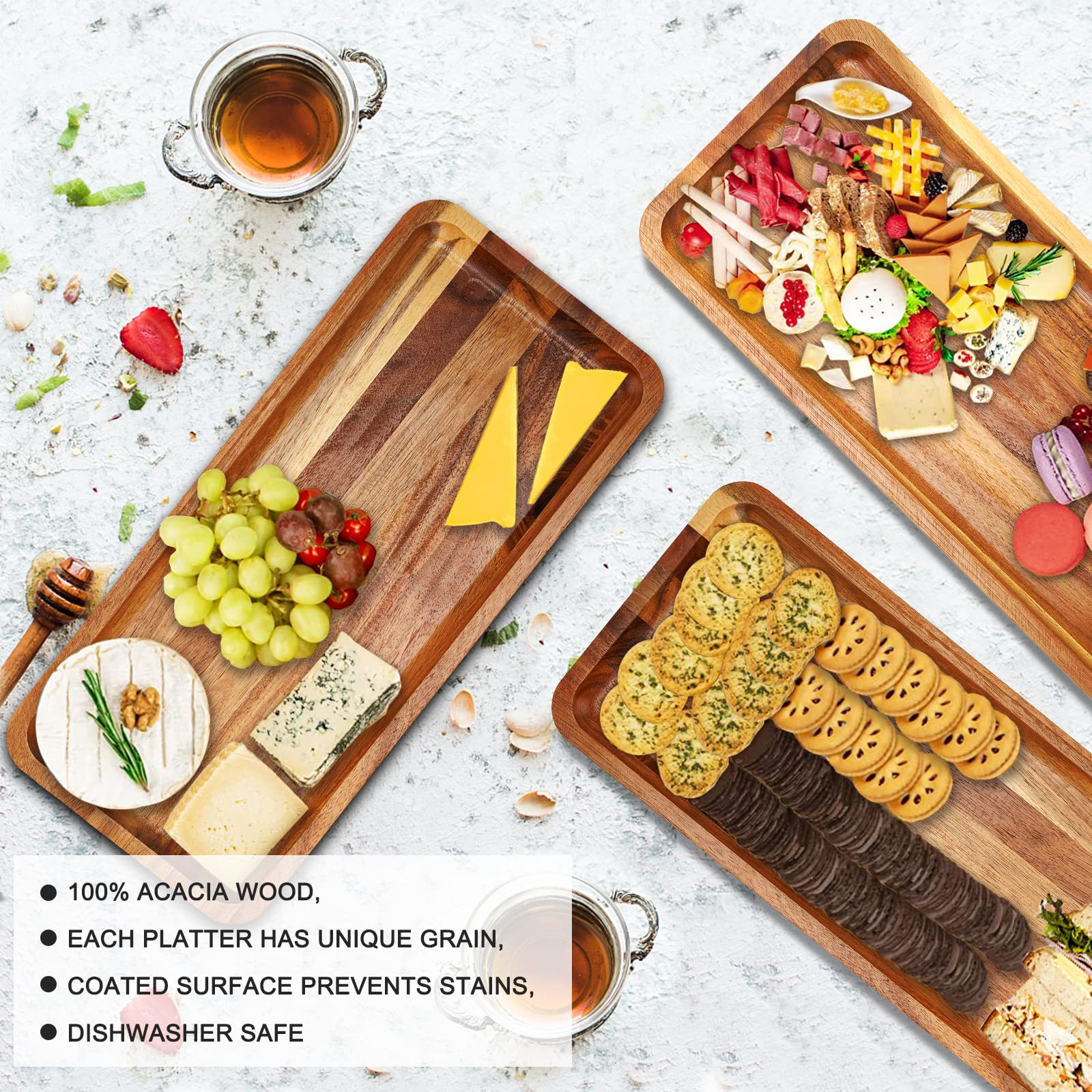 Manspdier wooden charcuterie board tray blends durability with artisanal craft