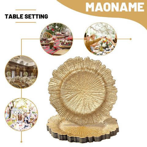 MAONAME elegant table decor chargers complement festive table styling