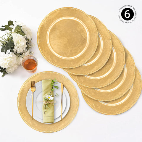 MAONAME 13-inch charger provides sturdy base for plates and spills protection.