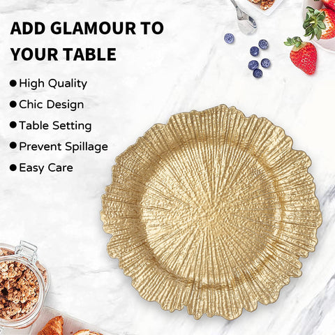 MAONAME decorative charger plate doubles as elegant table décor