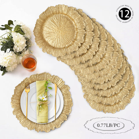 MAONAME reef-design charger adds glam to holiday dining