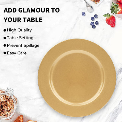 MAONAME Gold Charger Plates wedding decor elevate reception tables