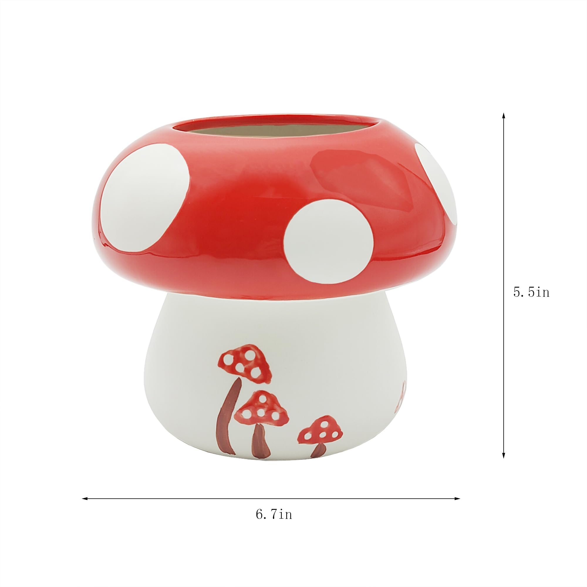 MaoYaMao mushroom utensil holder side view complements kitchen decor while staying handy