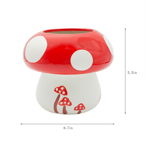 MaoYaMao mushroom utensil holder side view complements kitchen decor while staying handy