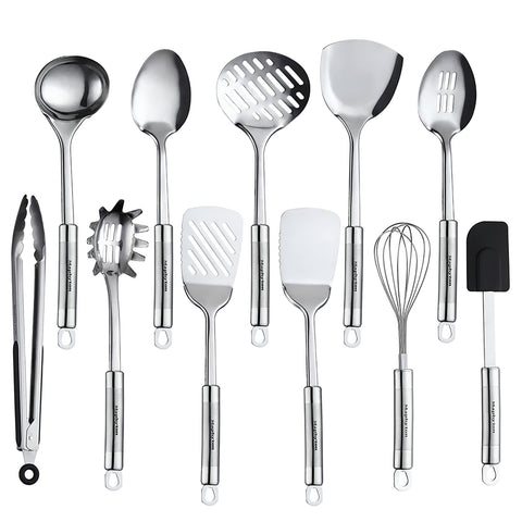 Mapphyton 11-piece utensil set with spatula for easy nonstick cooking and serving.