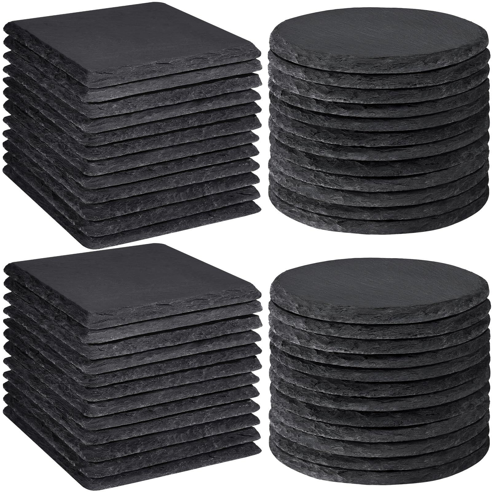 MAPRIAL slate coaster 4x4 natural square for engraving and personalization