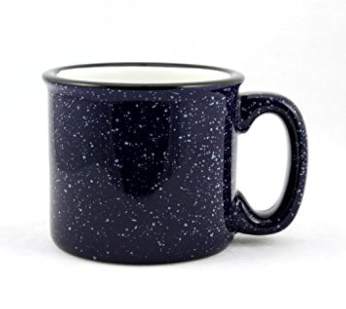 Marble Creek Ceramic Campfire Mug 15oz cobalt blue for hot beverages outdoors