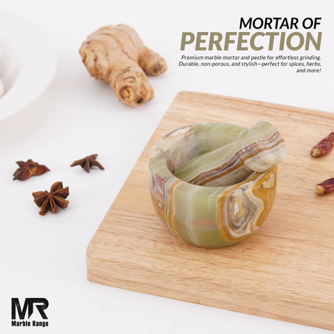 MARBLE RANGE durable marble construction supports robust grinding for herbs