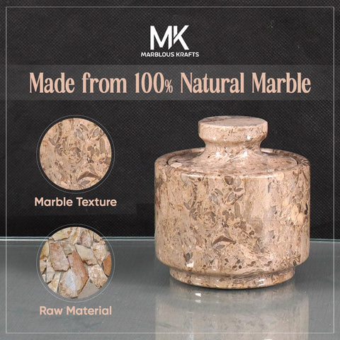 MARBLOUS KRAFTS kitchen countertop display for versatile salt and small-item storage.
