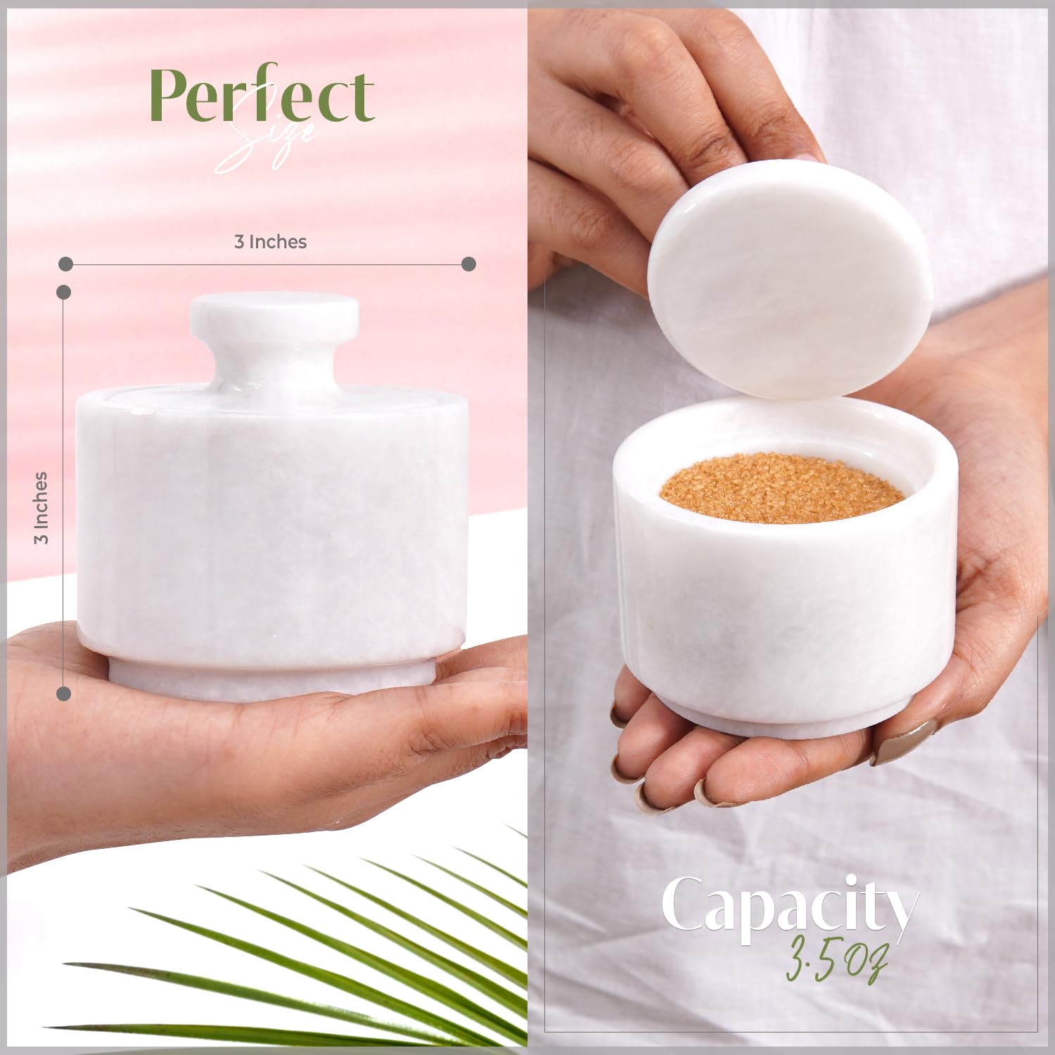 MARBLOUS KRAFTS packaging-ready salt cellar showcases premium branding.