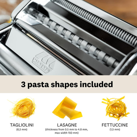 MARCATO Atlas 150 fettuccine cut creates delicate ribbons