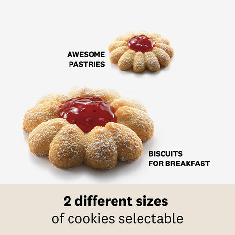 Marcato Atlas Deluxe small-vs-large cookies option for servings.