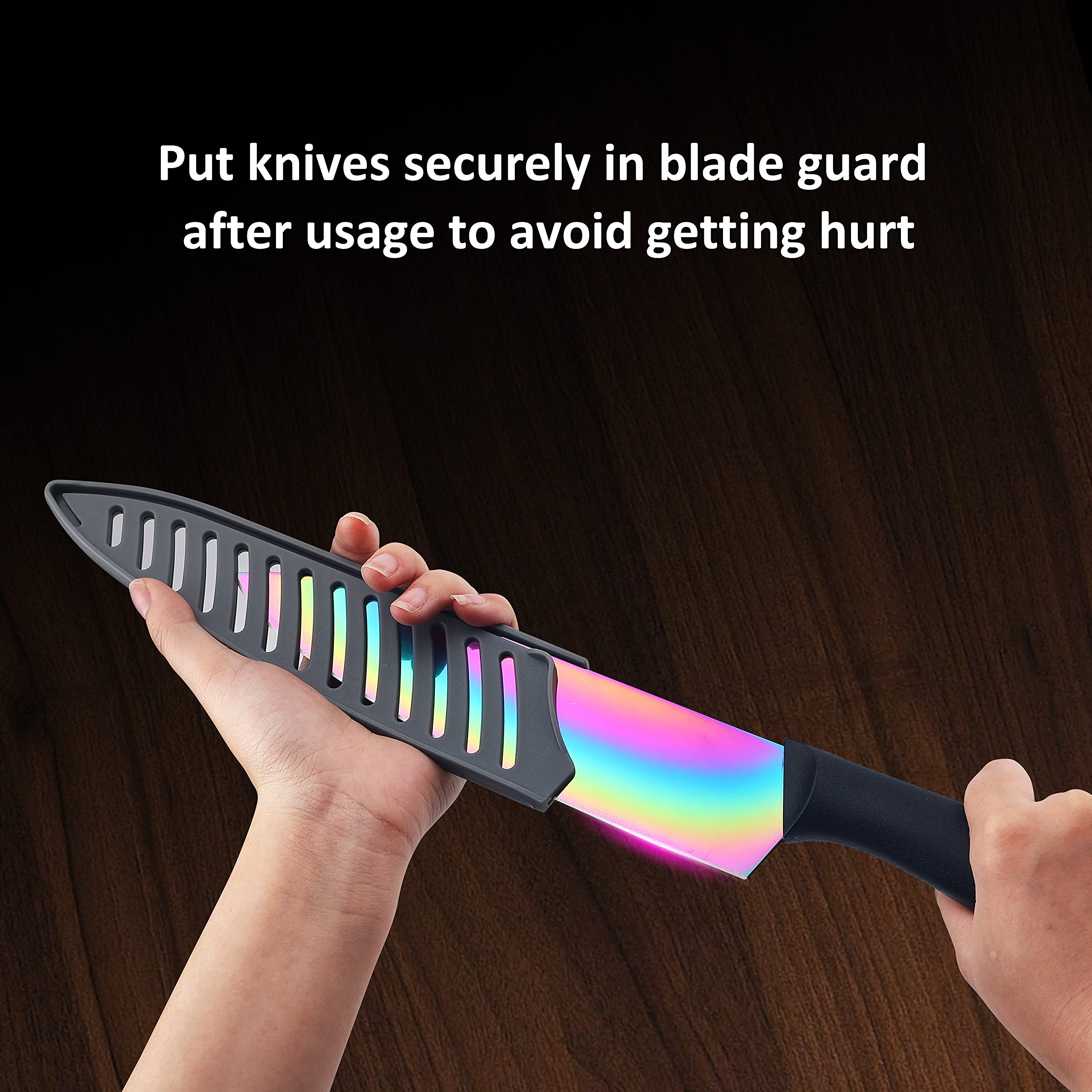 Marco Almond 8-inch bread knife with sheath for crusts and clean slices