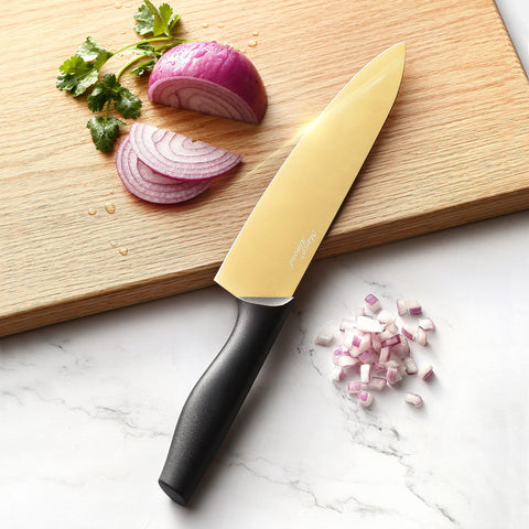 Marco Almond 8-inch bread knife designed to slice crusts smoothly.