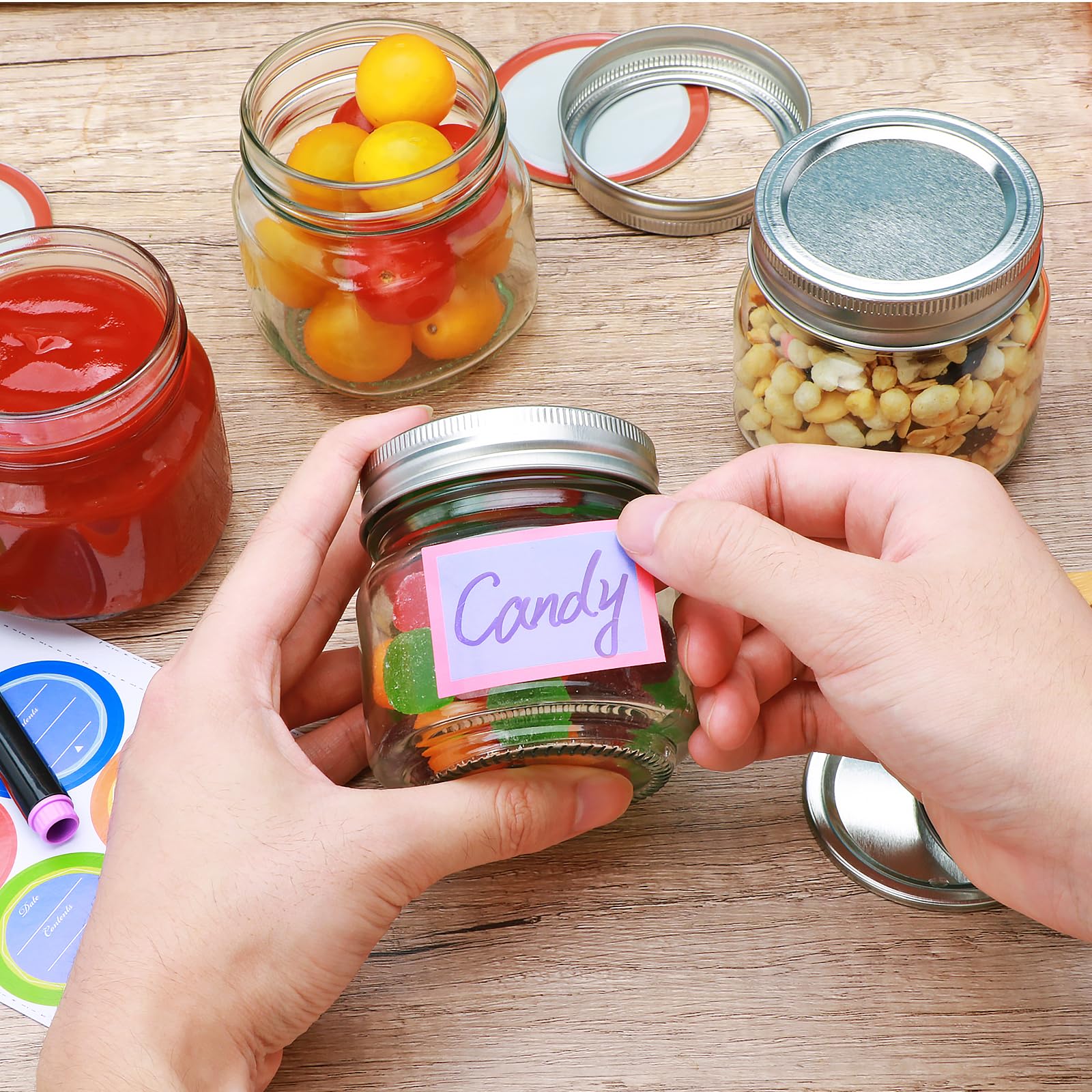 Maredash dishwasher-safe glass jars support easy cleaning and reuse.