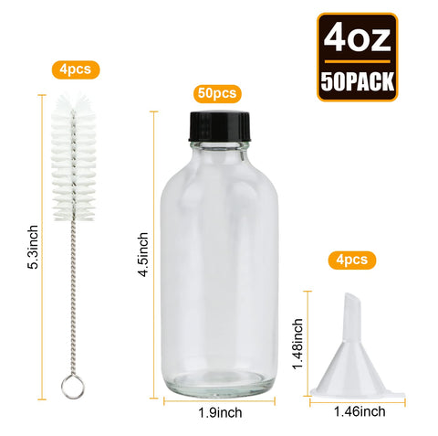 Maredash glass bottle with labels and brushes for easy organization.
