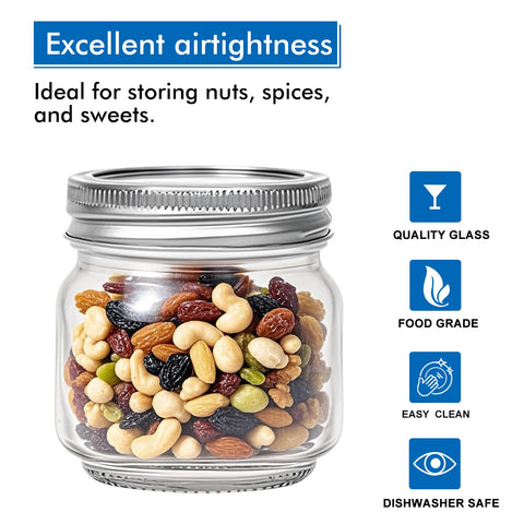 Maredash split-type metal lids ensure secure sealing for preserves and gifts.
