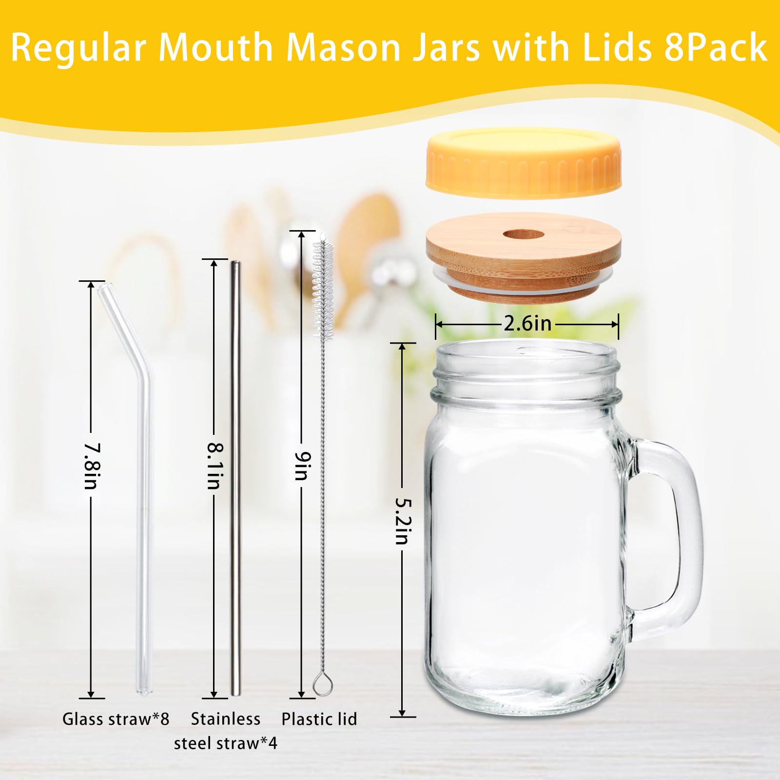 Maredash mason jar with wooden lid for rustic entertaining
