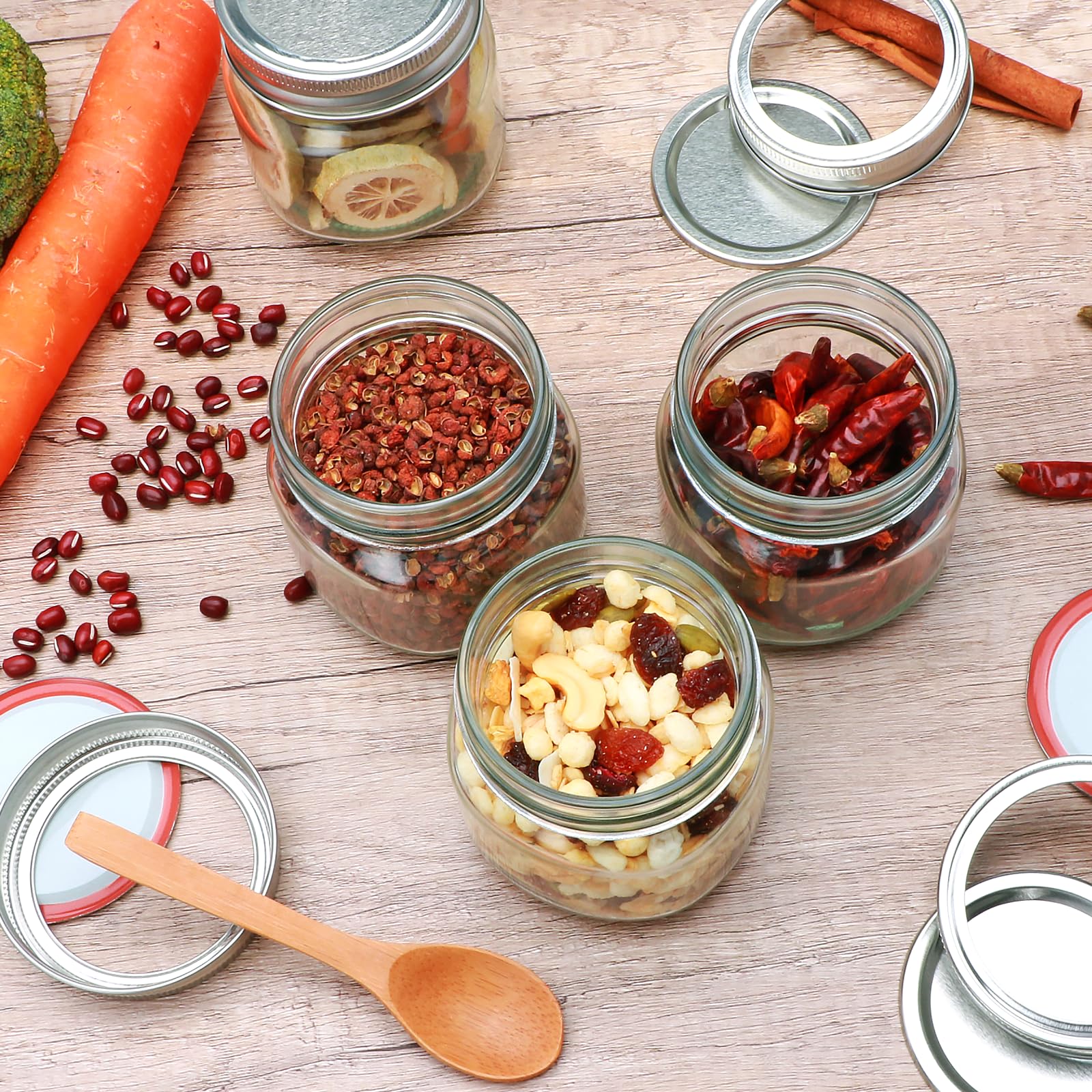 Maredash wooden spoon included for convenient scooping and portioning.