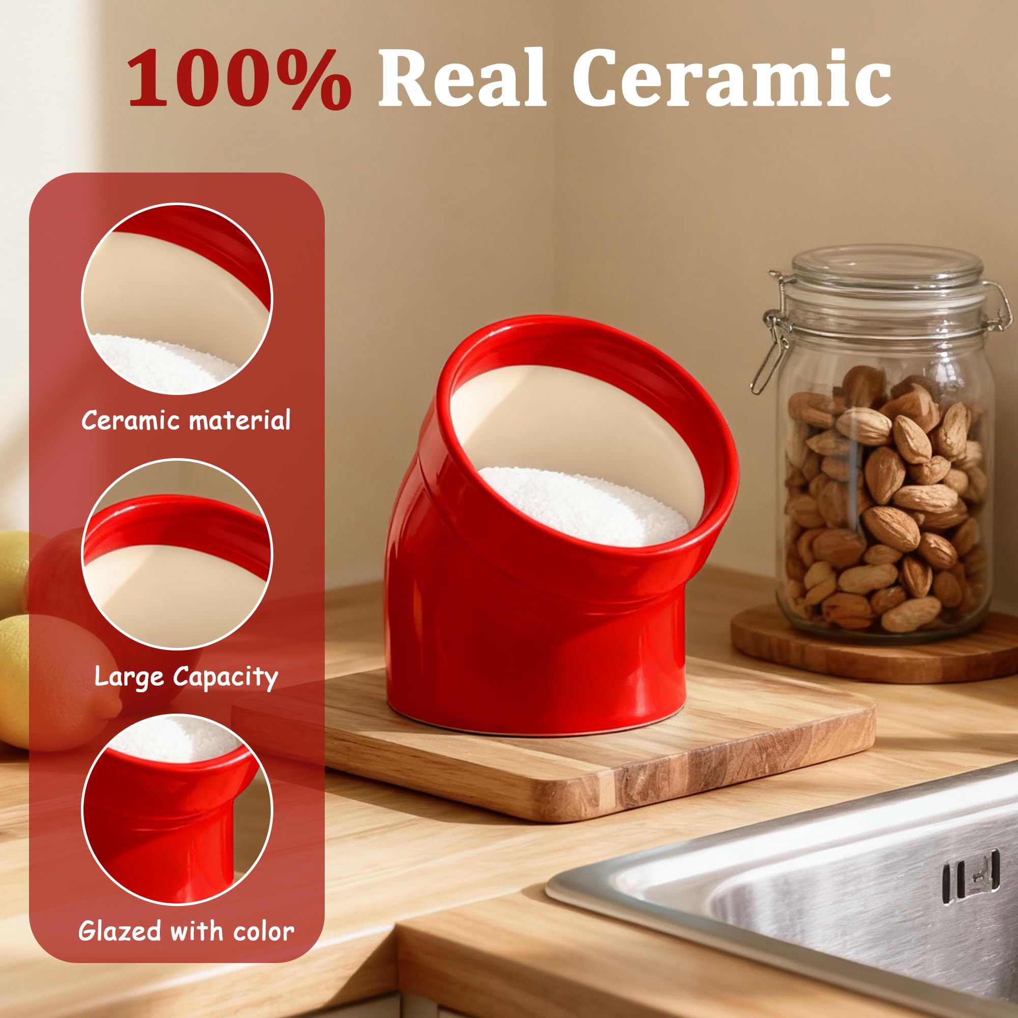 Marketty Salt Pig red gift-ready packaging suggesting a thoughtful kitchen present.
