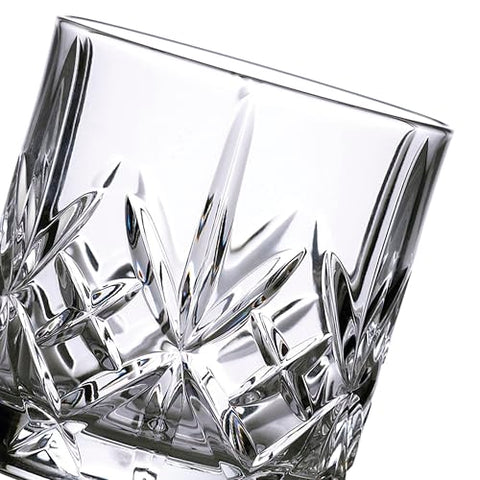 Marquis Maxwell tumbler clear glass showcases versatile use as water or malt glass.