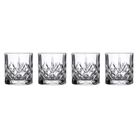 Marquis Maxwell tumbler close-up shows crystal cut pattern ideal for elegant entertaining.