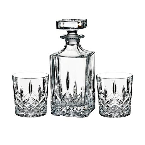 Markham glasses accompany the decanter for refined serving.
