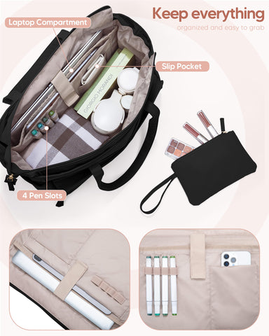 Marscamd tablet pocket and slim keyboard pocket organize office essentials neatly
